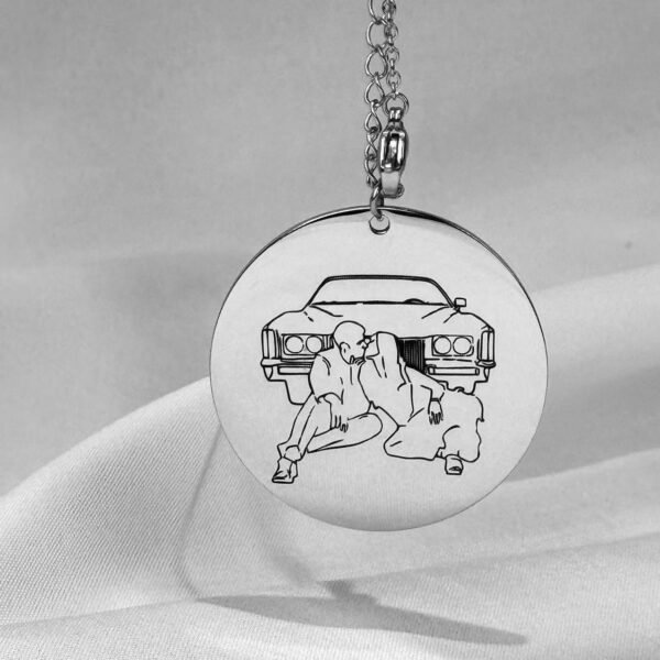 Custom necklace outline photo - Image 3