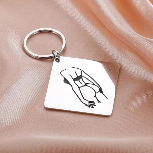 Customize Square Keychain Outlined Photo