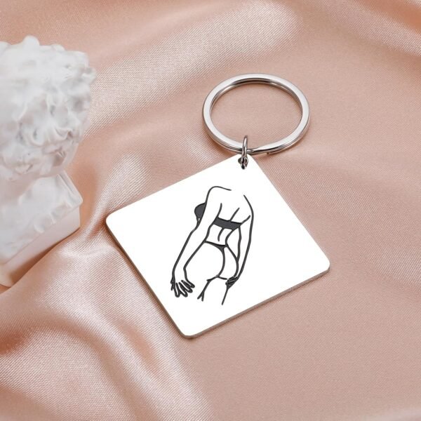 Customize Square Keychain Outlined Photo - Image 2